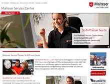 Tablet Screenshot of malteser-service-center.de